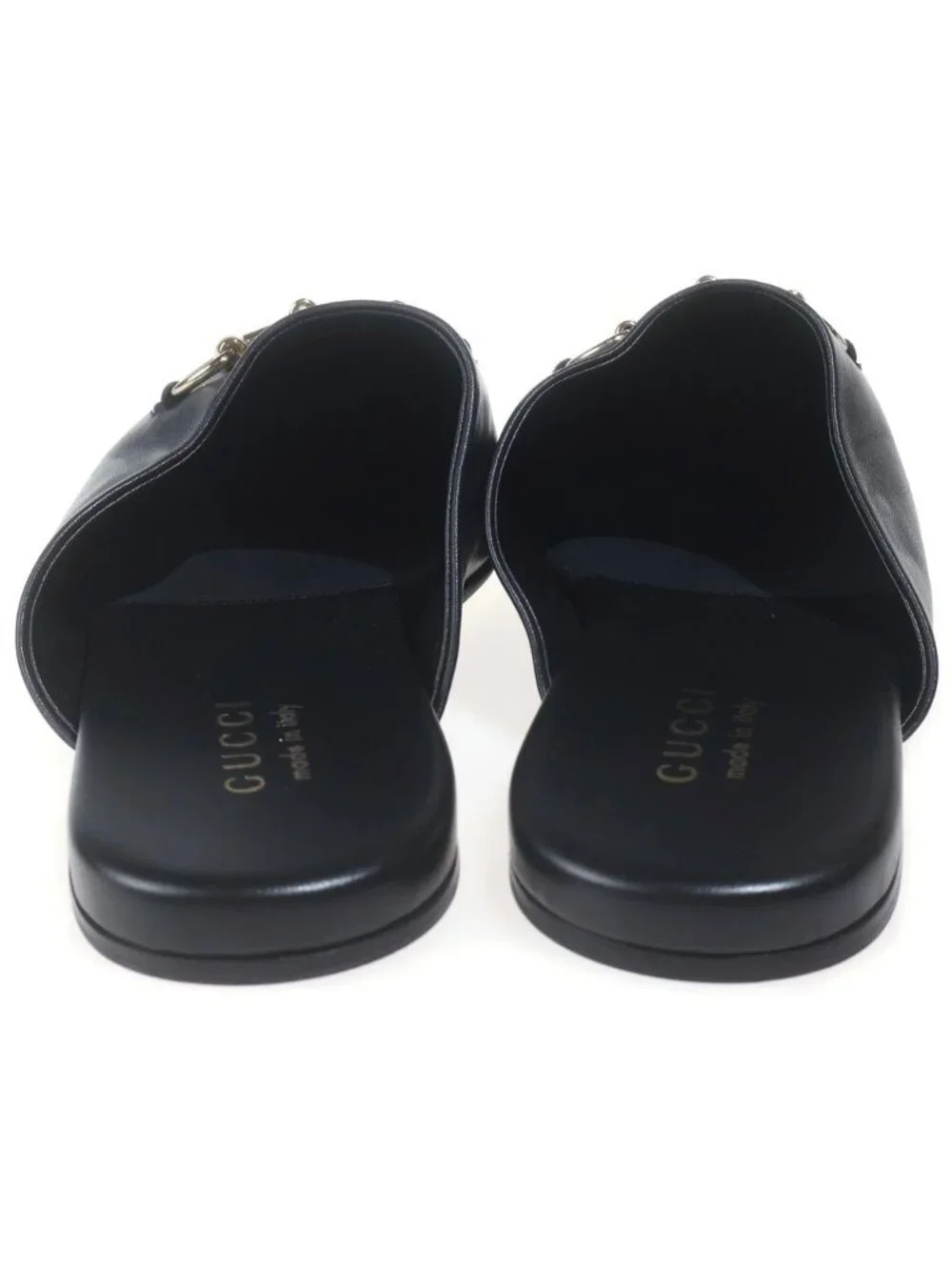 Gucci Horsebit Leather Mules Black 9